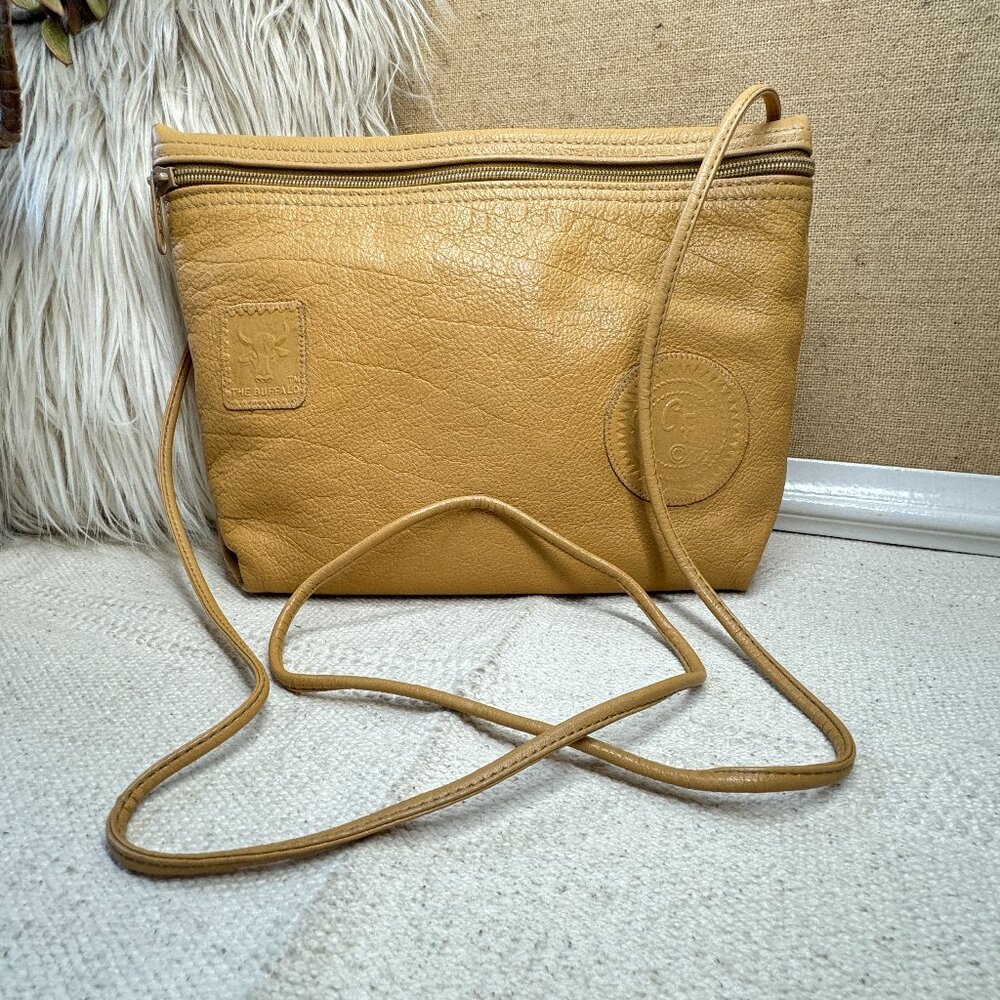 Vintage Carlos Falchi The Buffalo Bag in Camel - Cleaned, Ready to Wear!